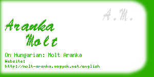 aranka molt business card